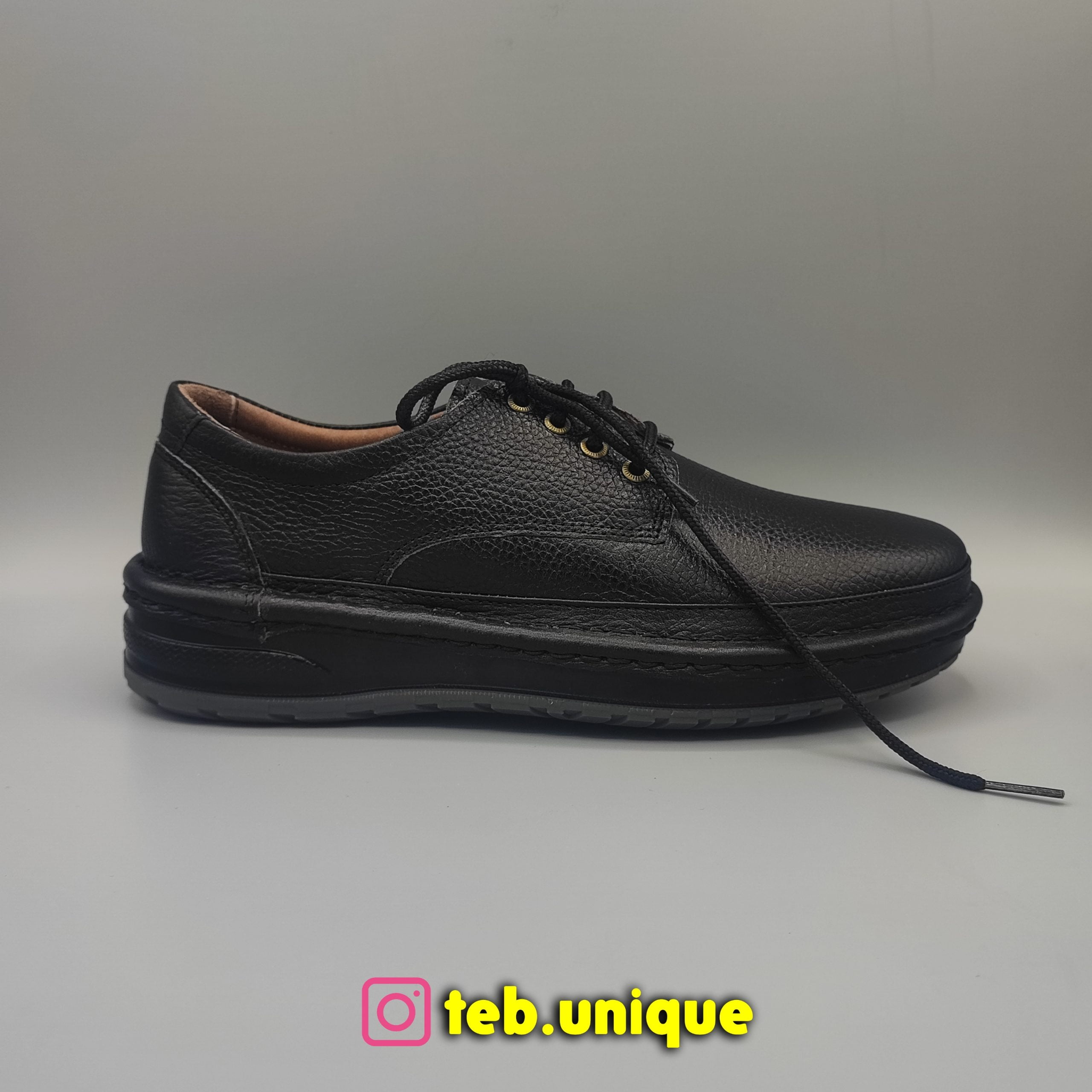 Men's natural leather medical shoes 1