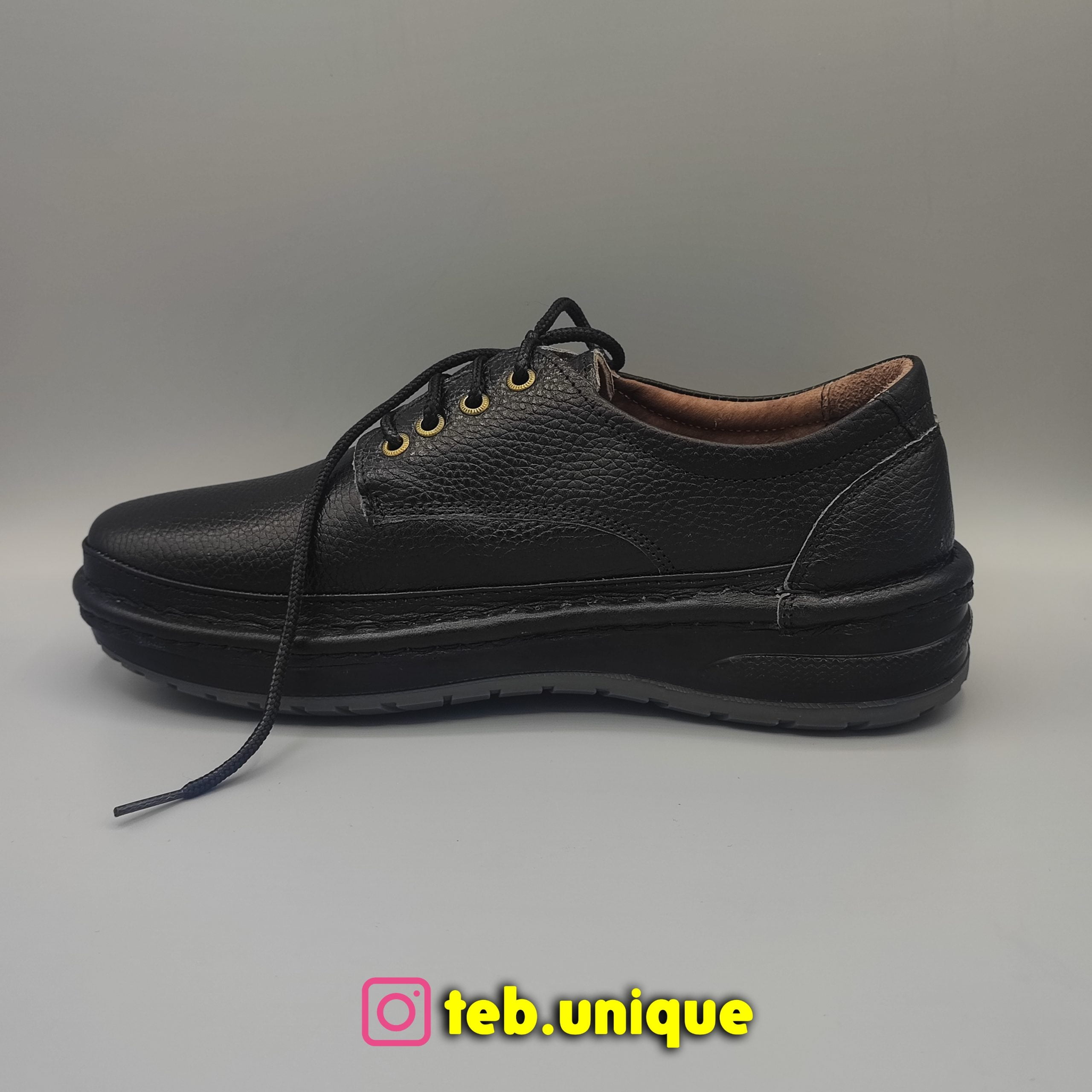 Men's natural leather medical shoes 3