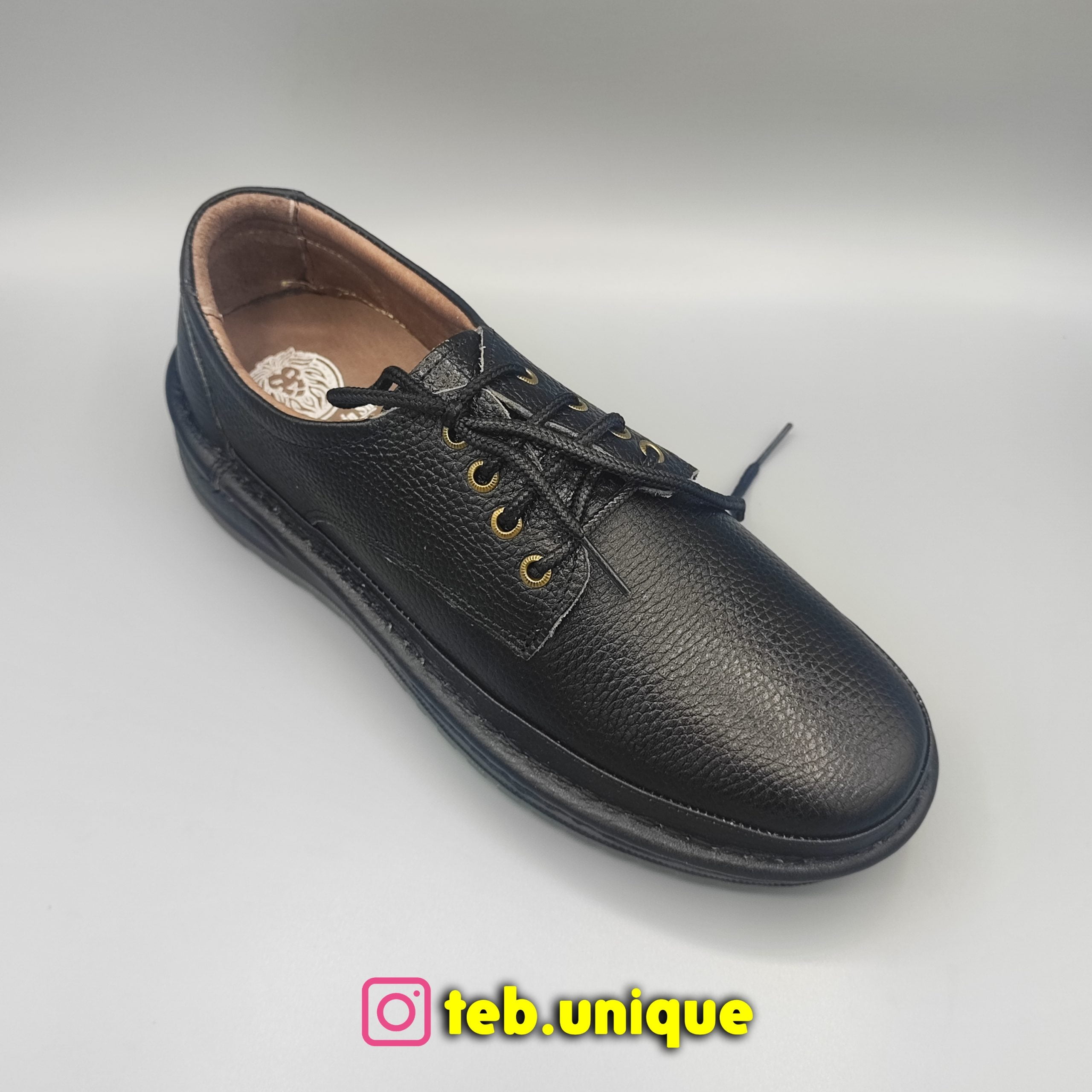 Men's natural leather medical shoes 4
