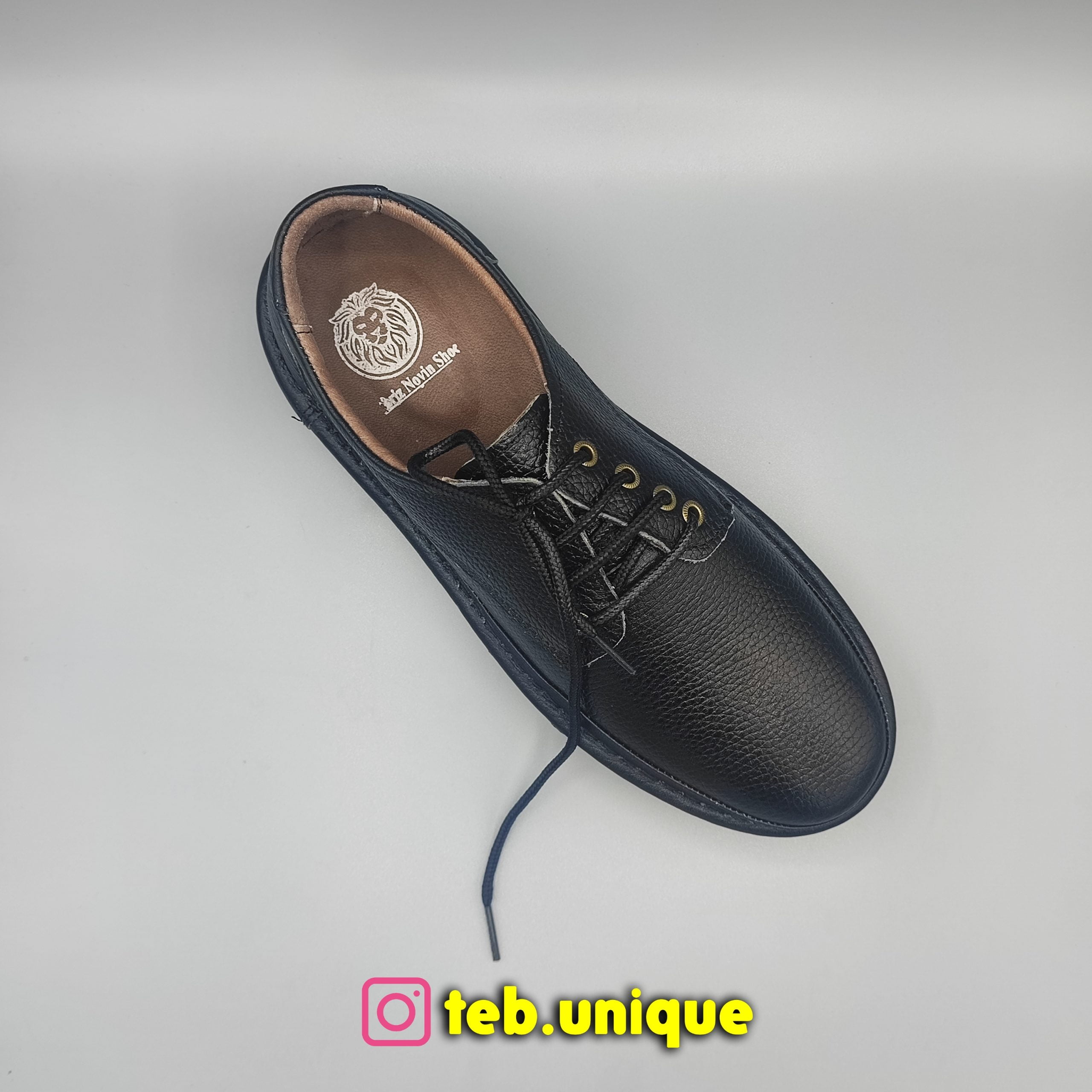Men's natural leather medical shoes2