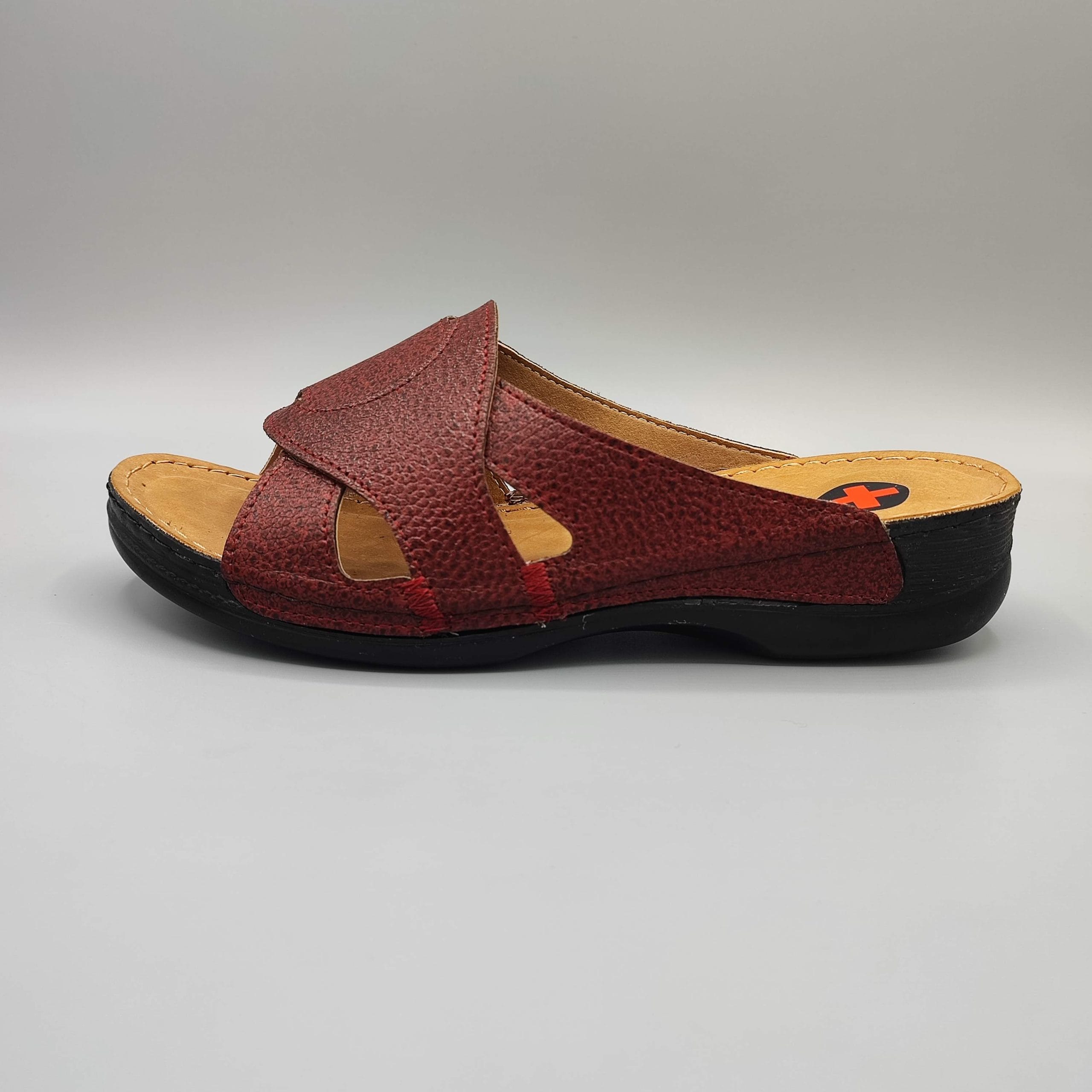 Women's medical sandals made of natural leather 5