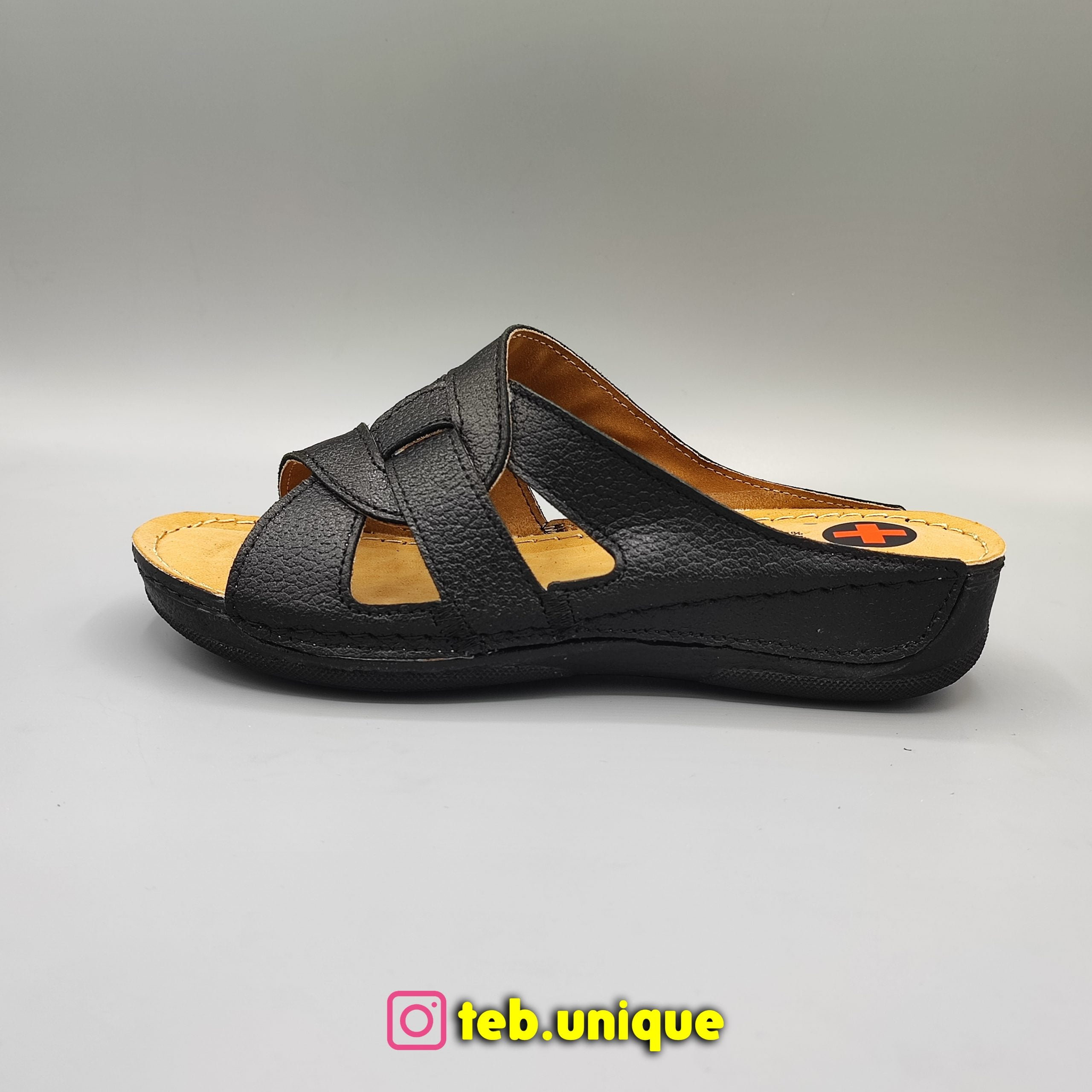 Women's medical leather slippers2