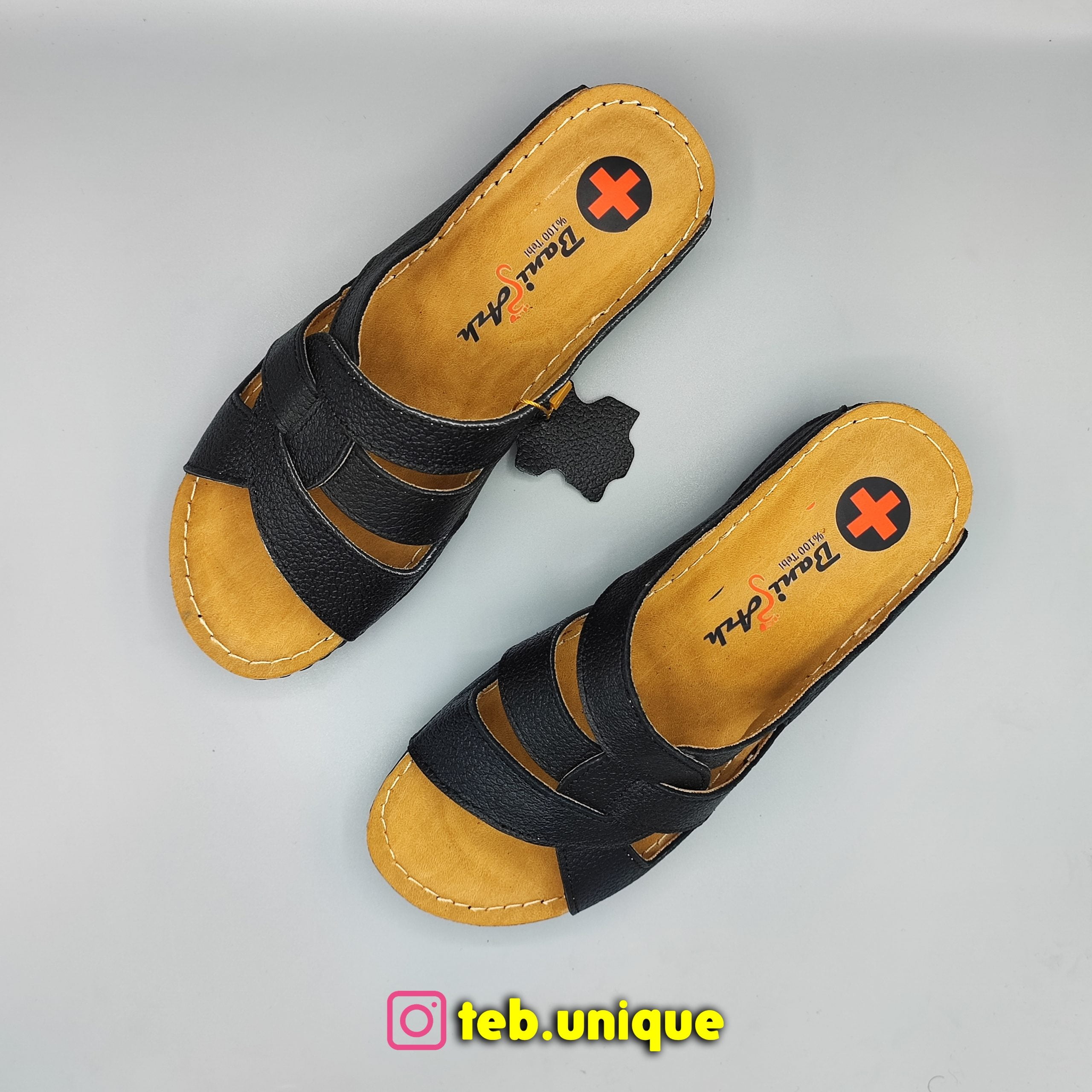 Women's medical leather slippers3